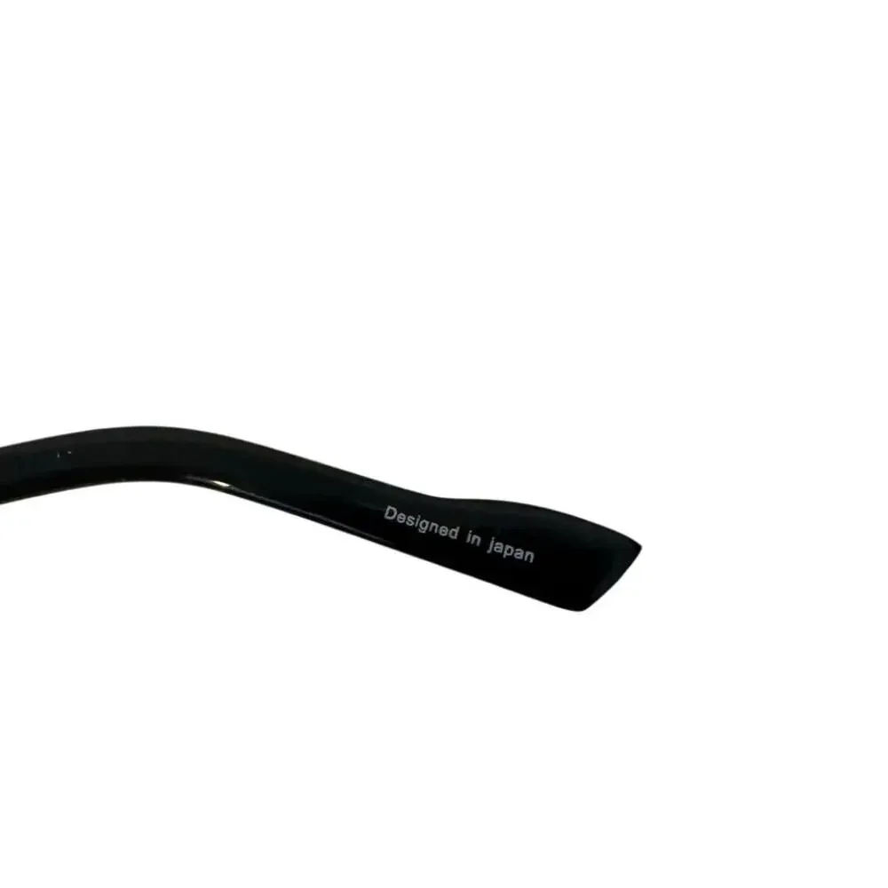 NEW Bellagio b647 Co3 Rimless Black and silver rectangle Y2k Eyeglasses